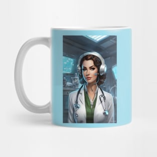 Futuristic doctor art Mug